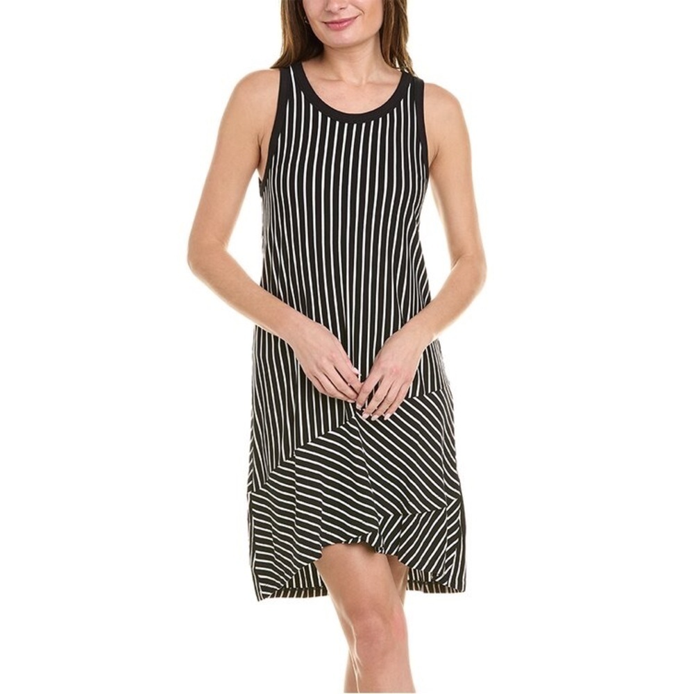 Cabi Atc Wink Stretch Jersey Knit Striped Tank Dress Sz M